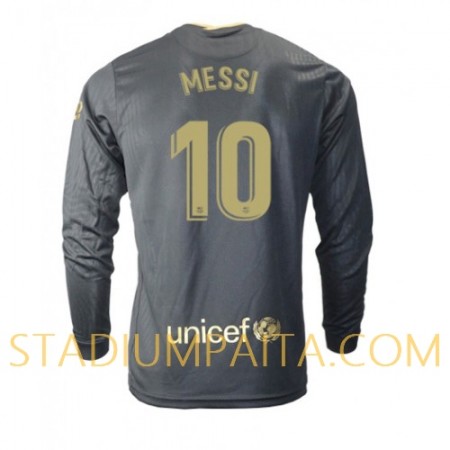 Virallinen pelipaita FC Barcelona Lionel Messi 10 Vieras 2020-21 Pitkähihainen - Miesten Virallinen pelipaita FC Barcelona Lionel Messi 10 Vieras 2020-21 Pitkähihainen - Miesten